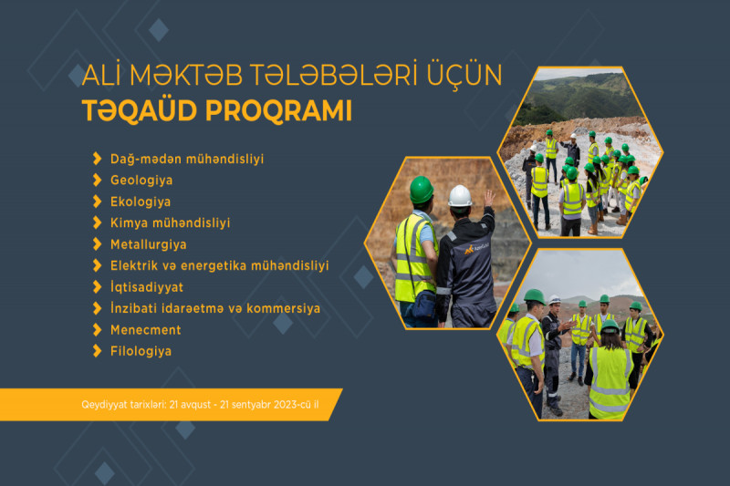“AzerGold” Qapalı Səhmdar Cəmiyyəti tələbələr üçün üçüncü “Təqaüd proqramı” müsabiqəsi elan edir