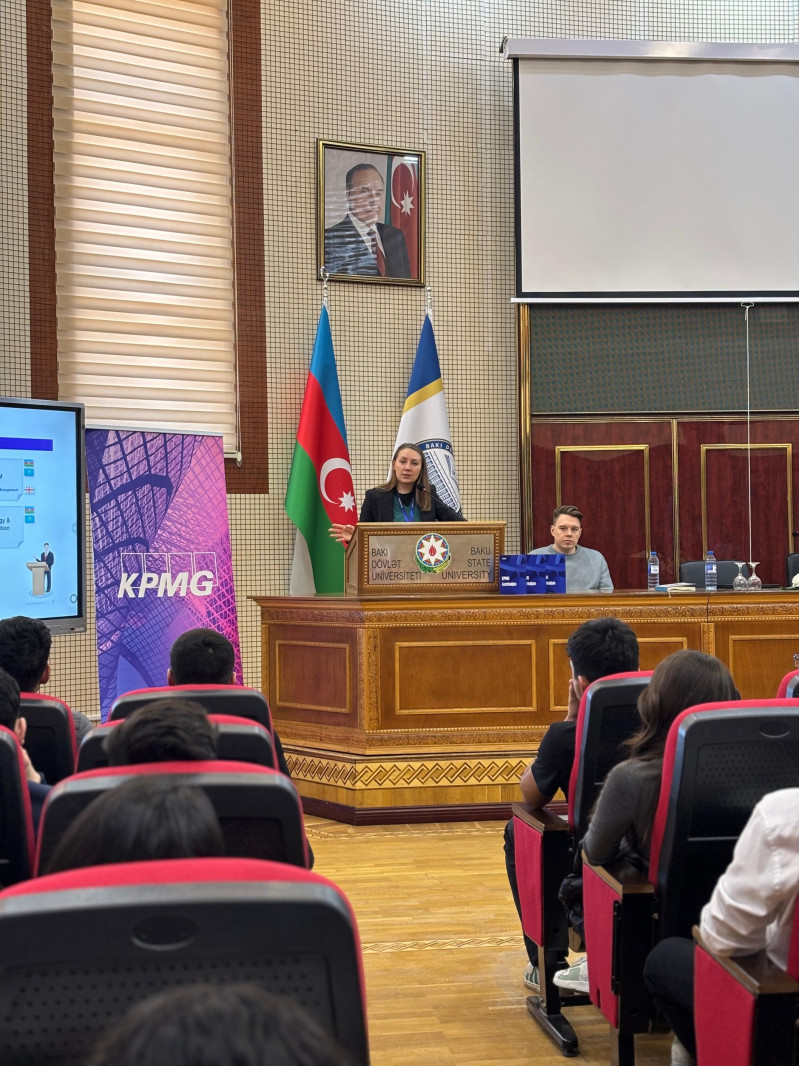 BDU tələbələri “KPMG Azerbaijan” şirkətində iş imkanları barədə məlumatlandırılıb