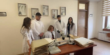 BDU-nun Biologiya fakültəsinun IV kurs tələbələri istehsalat təcrübəsində