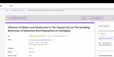 BDU-da Xəzərin səviyyəsinin dəyişməsinin oturaq quş populyasiyalarının çoxalmasına təsiri üzrə tədqiqatlar davam edir