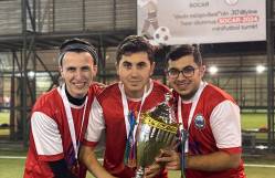 BDU könüllüləri mini futbol üzrə “Zəfər” liqasının qalibi olub