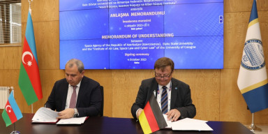 Azərkosmos, BDU və Almaniyanın Köln Universitetinin Hava hüququ, kosmos hüququ və kiber hüquq İnstitutu arasında anlaşma memorandumu