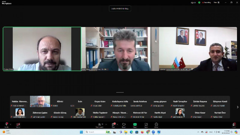 BDU-nun dekanı Türkiyənin Bartın Universitetinin tələbələrinə mühazirə oxuyub