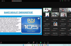 BDU-nun dekanı Türkiyənin Bartın Universitetinin tələbələrinə mühazirə oxuyub