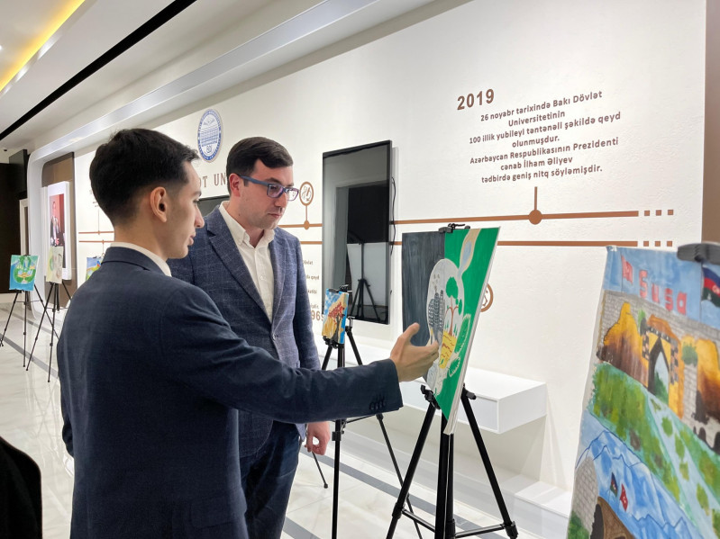 BDU-da COP29-a həsr olunmuş rəsm sərgisi