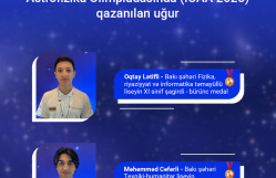 Azərbaycan məktəbliləri XVIII Beynəlxalq Astronomiya və Astrofizika Olimpiadasında uğur qazanıblar