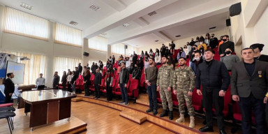 BDU-nun Tarix fakültəsinin şəhid məzunlarına həsr olunmuş tədbir keçirilib