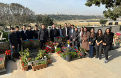 BDU-nun şəhid məzunu Elşən Salayevin məzarı ziyarət olunub