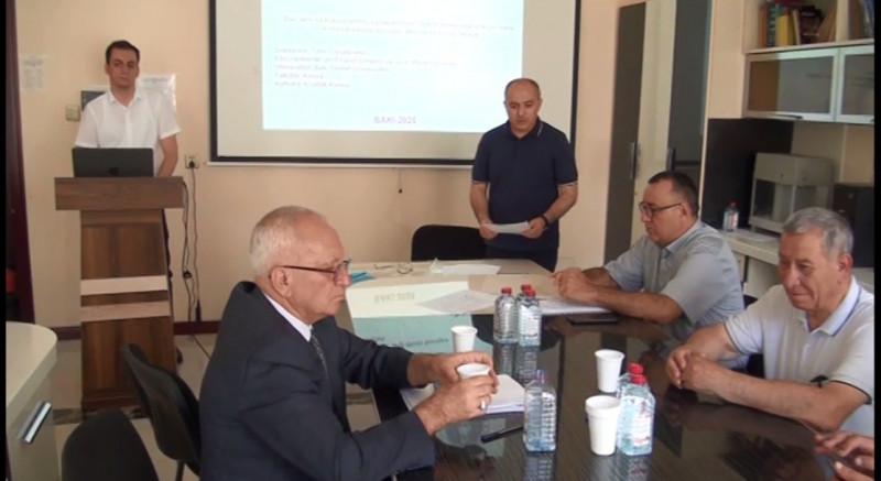 Tahir Cavadzadənin kimya üzrə fəlsəfə doktoru elmi dərəcəsini almaq üçün elmi seminarı keçirildi