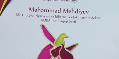 Fakültənin dekanı Mehdiyev Məhəmməd “Nizami Gəncəvi”  medalıyla və XARI BÜLBÜL diplomu ilə təltif olundu