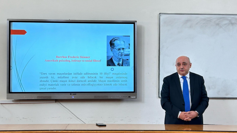 Kimya fakültəsində növbəti ustad dərsi keçirildi