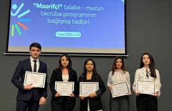 "Maarifçi” tələbə-məzun təcrübə proqramını uğurla bitirənlərin 7-si BDU-nun tələbə və məzunudur