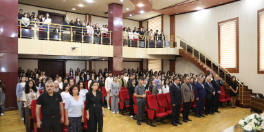 BDU-nun Fizika fakültəsinin I kurs tələbələri ilə görüş