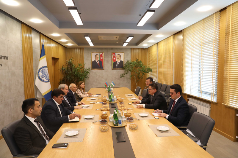 Rector of Samarkand Institute of Economics and Service Visits Baku State University
