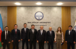 Rector of Samarkand Institute of Economics and Service Visits Baku State University