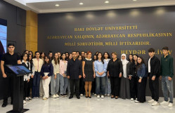 BDU tələbələri Heydər Əliyev Muzeyini ziyarət ediblər
