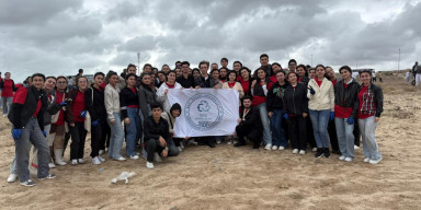 BSU Volunteers Join “Protect the Caspian” International Coastal Cleanup