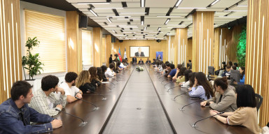 BDU-da "Heydər Əliyev mühazirələri" layihəsinin növbəti qonağı Milli Məclisin üzvü Mahir Süleymanlı olub