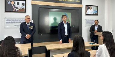 BDU-nun Jurnalistika fakültəsində Vətən müharibəsi iştirakçısı Pərviz Aslanovla görüş