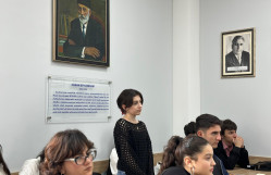 BDU-nun Jurnalistika fakültəsində Vətən müharibəsi iştirakçısı Pərviz Aslanovla görüş