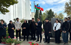BDU-nun şəhid məzunları Ceyhun Şalıyev və Manaf Bəhmənlinin məzarları ziyarət olunub