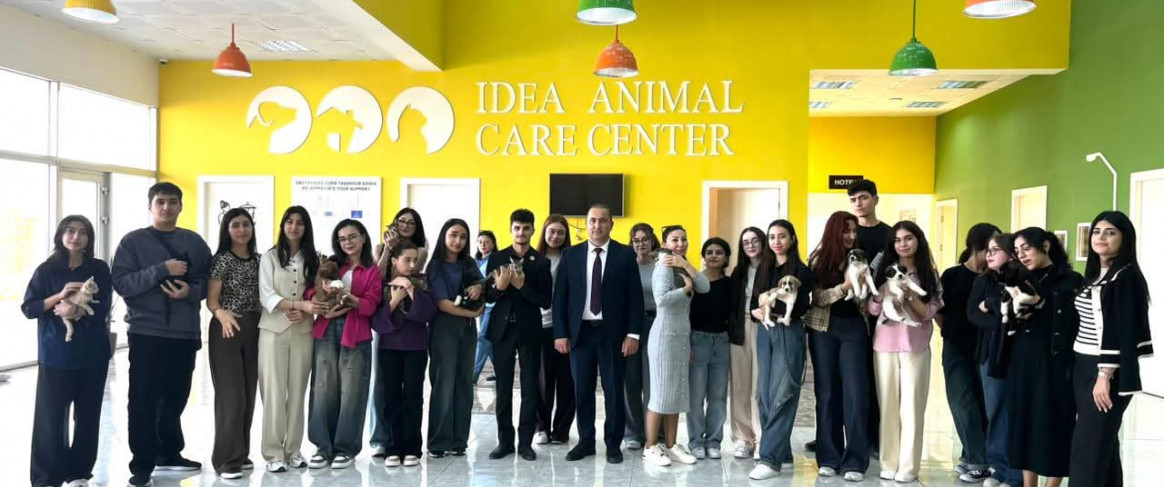 “BDU könüllüləri”nin təşkilatçılığı ilə IDEA Heyvanlara Qayğı Mərkəzinə ekskursiya