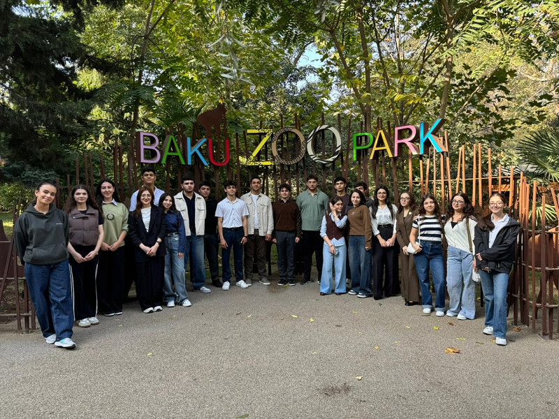 BDU tələbələri Bakı Zooloji Parkına ekskursiya ediblər