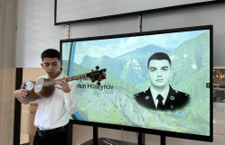 BDU-nun şəhid məzunu Erkin Hüseynovun xatirəsi anılıb