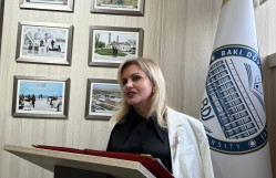 BDU-nun şəhid məzunu Erkin Hüseynovun xatirəsi anılıb