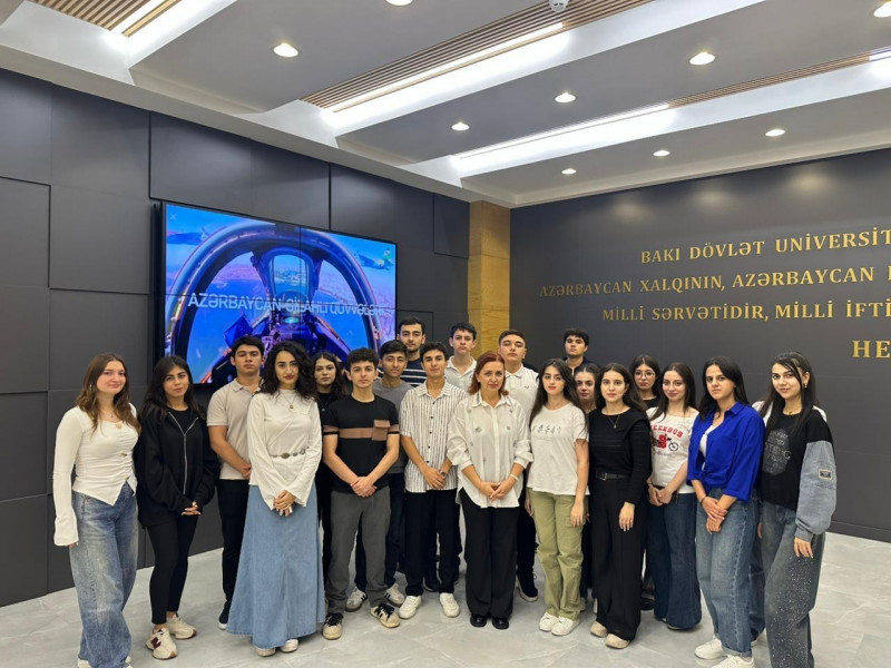 Tarix fakültəsinin I kurs tələbələri BDU-nun Heydər Əliyev Muzeyini ziyarət ediblər
