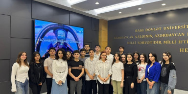 Tarix fakültəsinin I kurs tələbələri BDU-nun Heydər Əliyev Muzeyini ziyarət ediblər