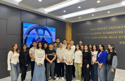 Tarix fakültəsinin I kurs tələbələri BDU-nun Heydər Əliyev Muzeyini ziyarət ediblər