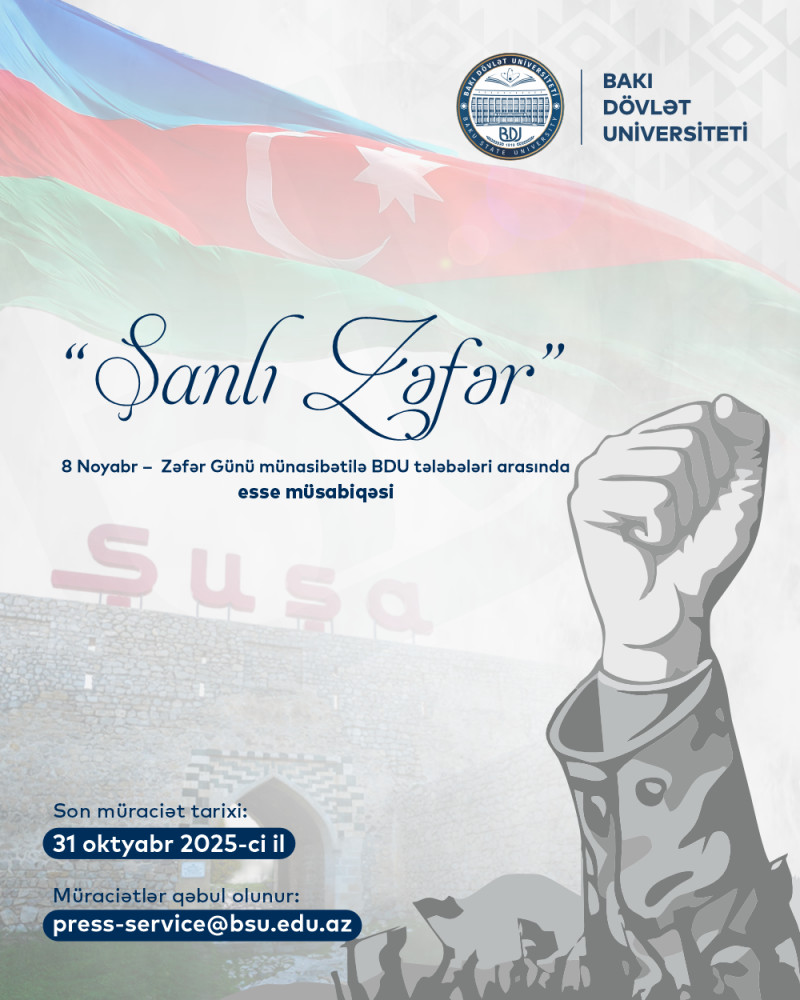 BDU-nun tələbələri arasında “Şanlı Zəfər” mövzusunda esse müsabiqəsi