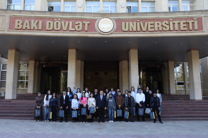 BSU Rector Meets with "Birincilik" Scholarship Winners