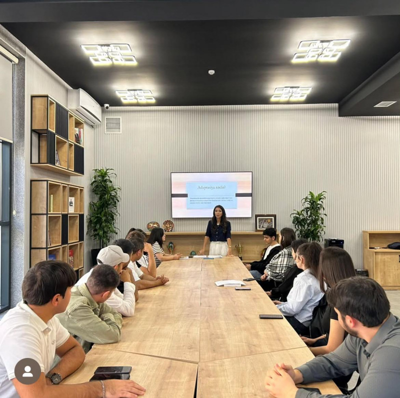 Bakı Dövlət Universiteti (BDU) Geologiya fakültəsinin Tələbə Həmkarlar İttifaqı Komitəsi (THİK) və Psixoloji Yardım Sektorunun birgə təşkilatçılığı ilə “Adaptasiya” mövzusunda maarifləndirici təlim keçirilib.