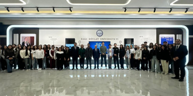 BDU-da “Heydər Əliyev mühazirələri”nin növbəti qonağı YAP Veteranlar Şurasının sədr müavini Sədaqət Qəhrəmanova olub