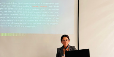 "Fransada jurnalistikanın yaranma və inkişaf tarixi" adlı açıq dərs