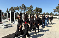 Hərbi Memorial Məzarlıq ziyarət edilib