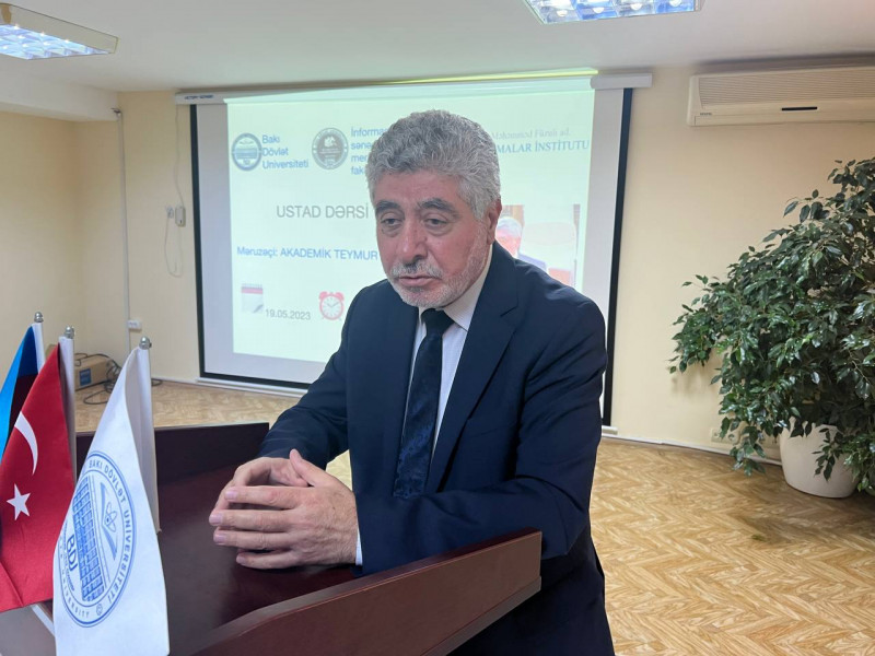 AKADEMİK TEYMUR KƏRİMLİ FAKÜLTƏDƏ USTAD DƏRSİ KEÇİB