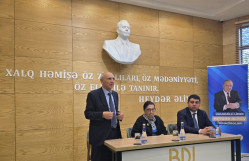 BDU-da "Heydər Əliyev mühazirələri” layihəsinin növbəti qonağı YAP Veteranlar Şurasının üzvü Dilarə Seyidzadə olub