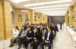 BDU-da “Qərbi Azərbaycanın Gənc Səfirləri” layihəsi çərçivəsində millət vəkili Rizvan Nəbiyevlə görüş