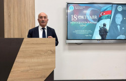 Coğrafiya fakültəsində "18 Oktyabr- Müstəqilliyin bərpası" mövzusunda seminar-tədbir keçirilib