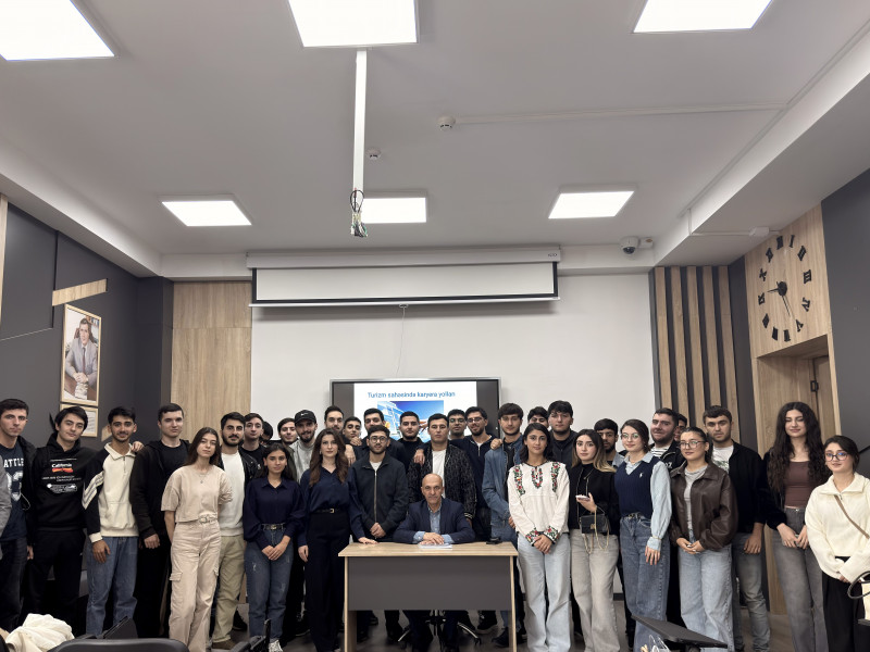 Turizm işinin təşkili ixtisasında təhsil alan tələbələrin iştirakı ilə “İxtisasını tanı və gələcəyini qur” adlı tədbir-seminar keçirilib