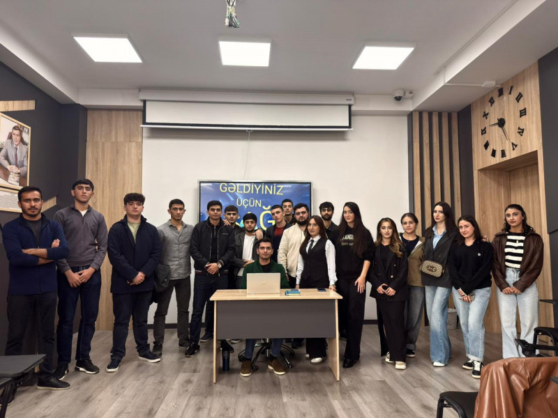 Geomatika və geodeziya mühəndisliyi ixtisasında təhsil alan tələbələrin iştirakı ilə “İxtisasını tanı və gələcəyini qur” adlı tədbir-seminar keçirilib
