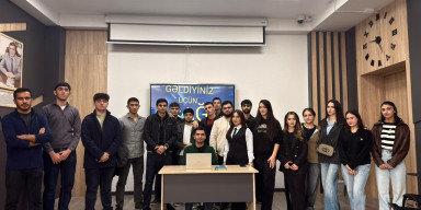 Geomatika və geodeziya mühəndisliyi ixtisasında təhsil alan tələbələrin iştirakı ilə “İxtisasını tanı və gələcəyini qur” adlı tədbir-seminar keçirilib