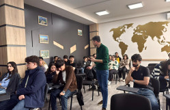 Geomatika və geodeziya mühəndisliyi ixtisasında təhsil alan tələbələrin iştirakı ilə “İxtisasını tanı və gələcəyini qur” adlı tədbir-seminar keçirilib