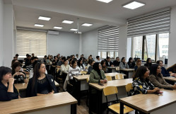 Akademik Rafael Hüseynov BDU-da ustad dərsi keçib