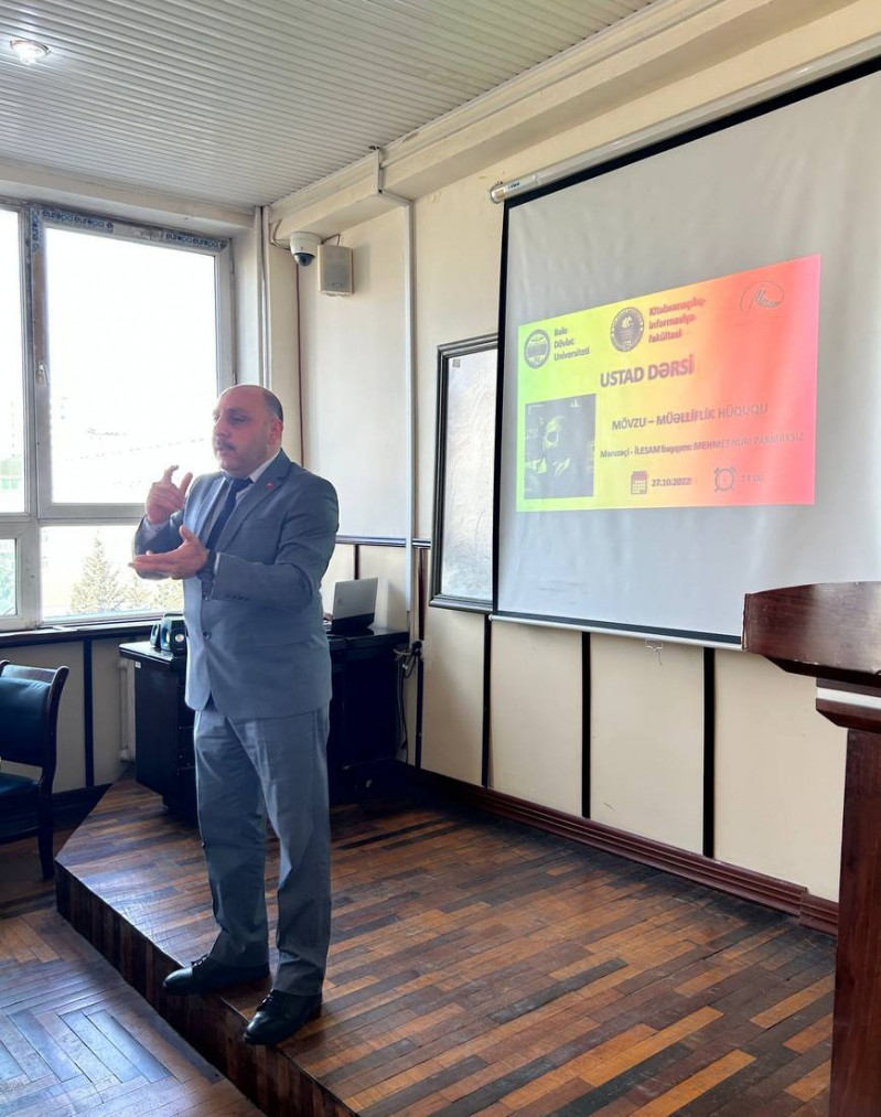 Türkiyəli mütəxəssisin fakültədə ustad dərsi