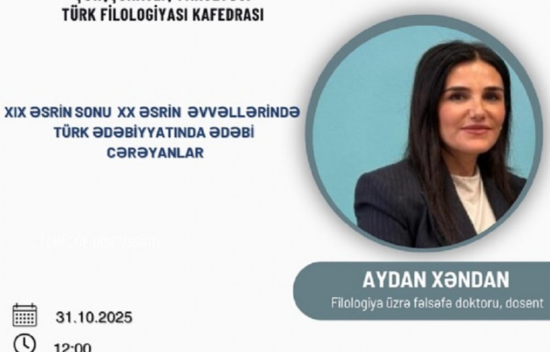 “XIX əsrin sonu XX əsrin əvvəllərində Türk ədəbiyyatında ədəbi cərəyanlar”