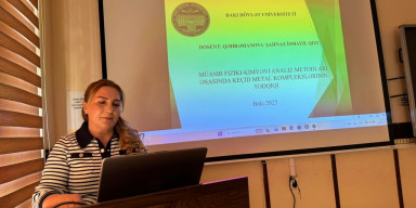 Fiziki və kolloid kimya kafedrasında elmi seminarı keçirildi